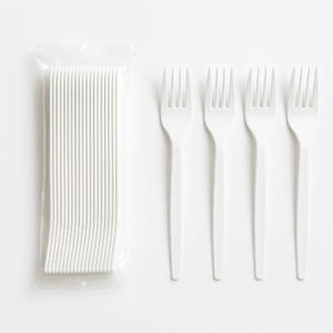 Tenedor Blanco Guate Paquete de 25 Unidades