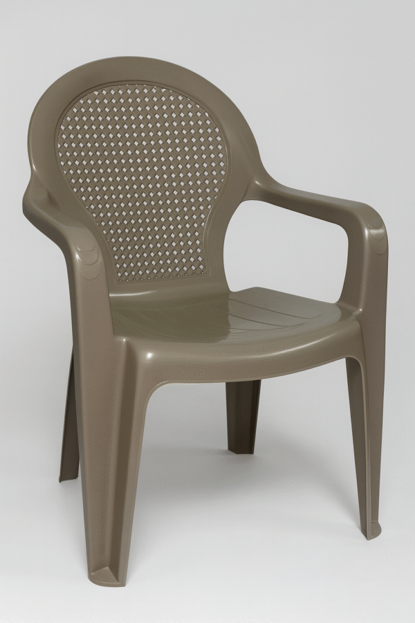 Silla Olimpia con Brazo Color Cocoa Unidad