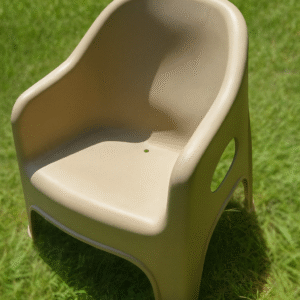 Sofá Plastico con Respaldo color Beige Unidad